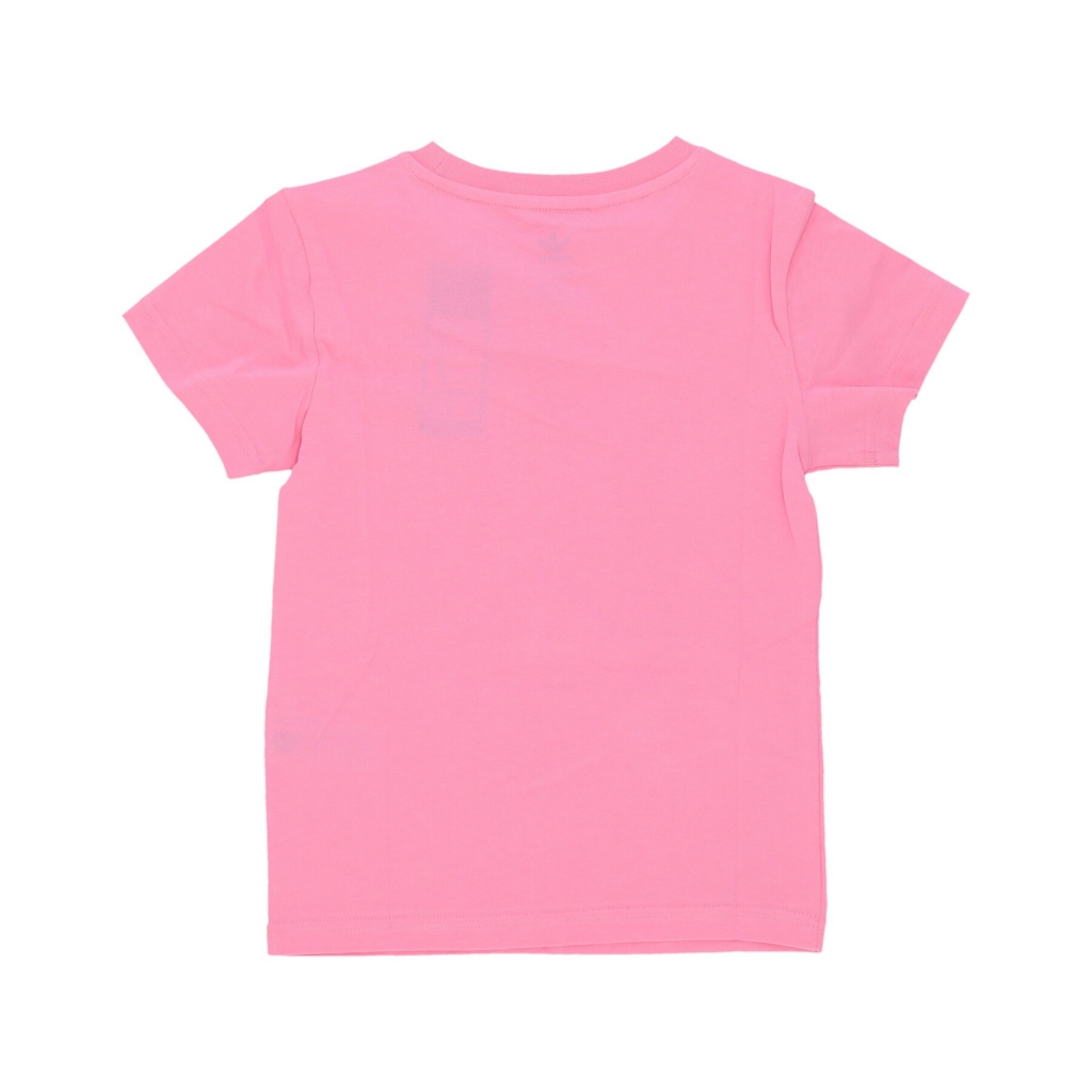 maglietta ragazza trefoil tee BLISS PINK/WHITE