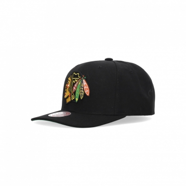 cappellino visiera curva uomo nhl team ground 20 pro snapback chibla BLACK