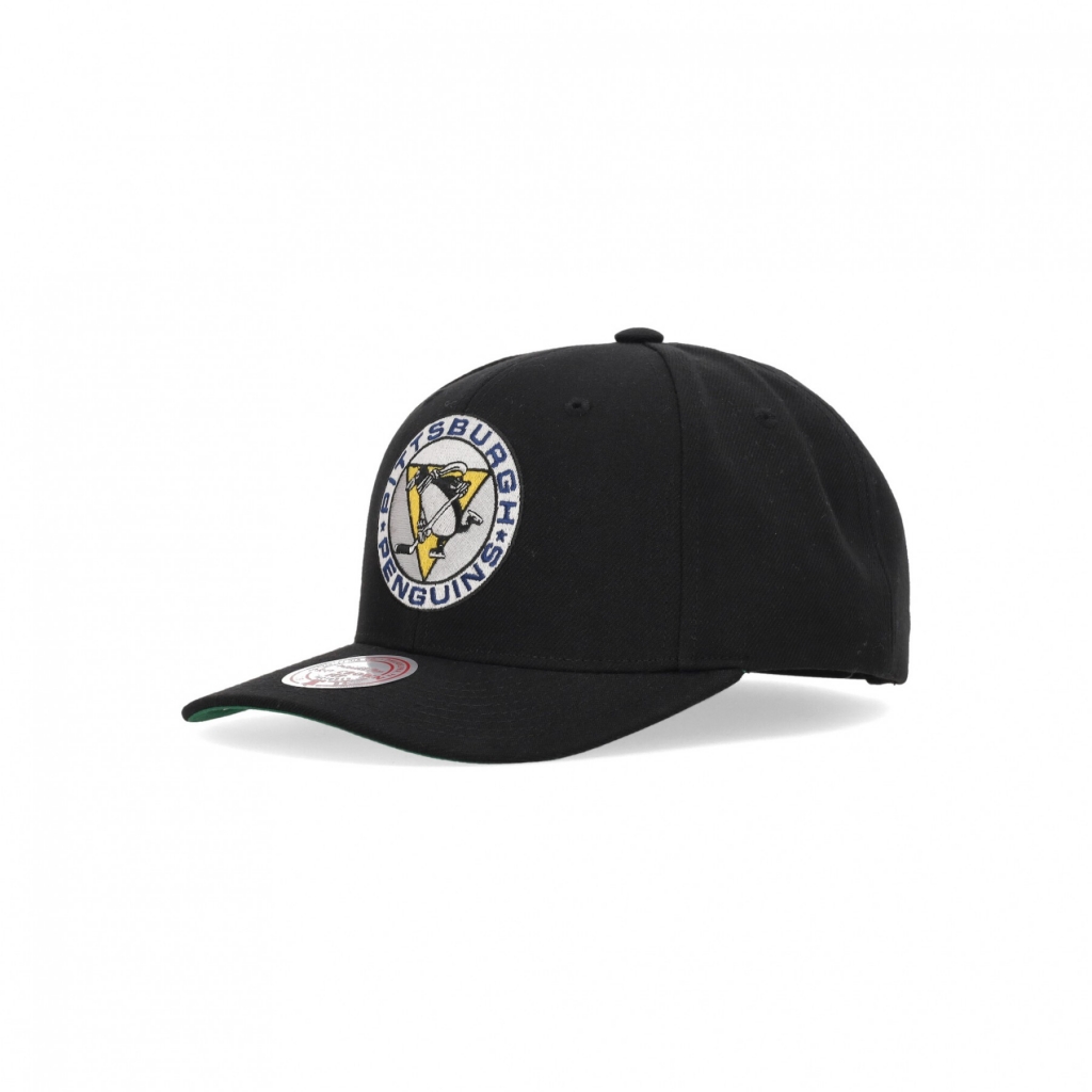 cappellino visiera curva uomo nhl team ground 20 pro snapback pitpen BLACK