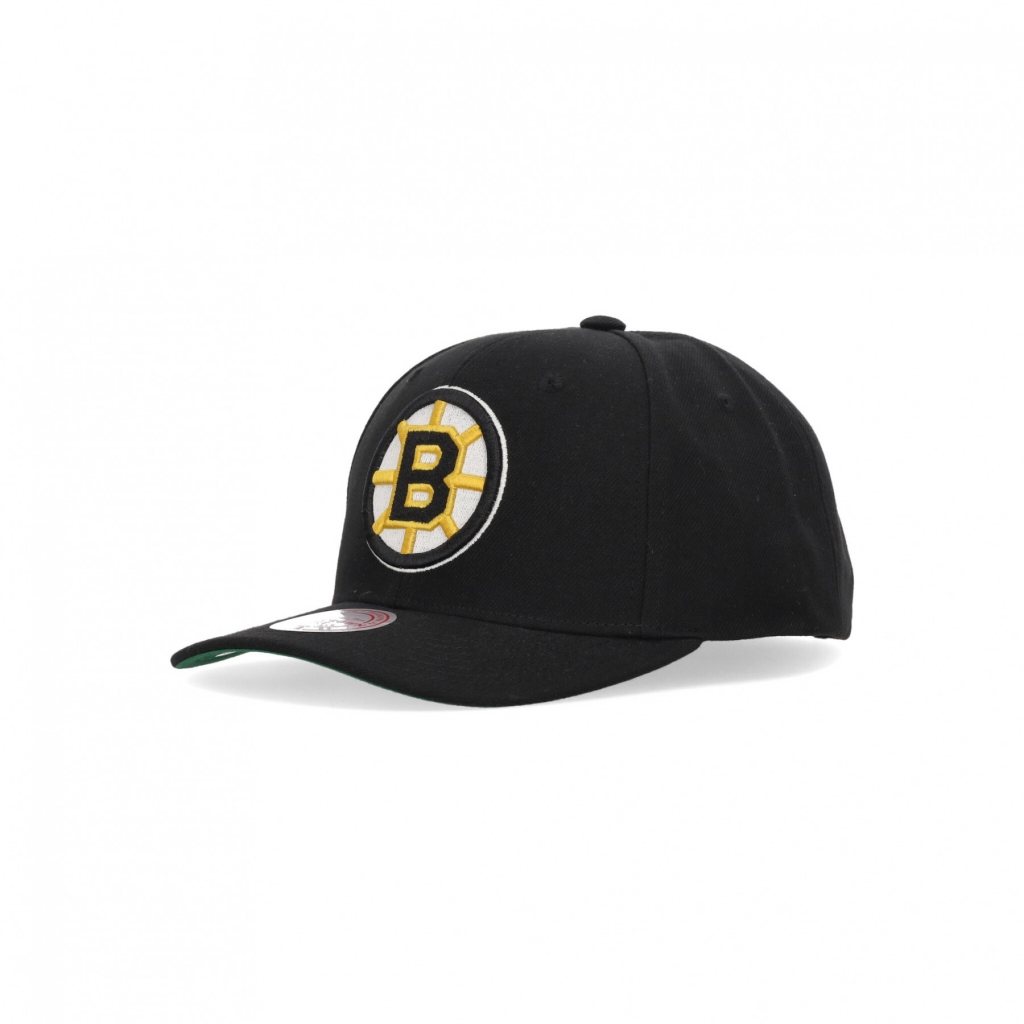 cappellino visiera curva uomo nhl team ground 20 pro snapback bosbru BLACK