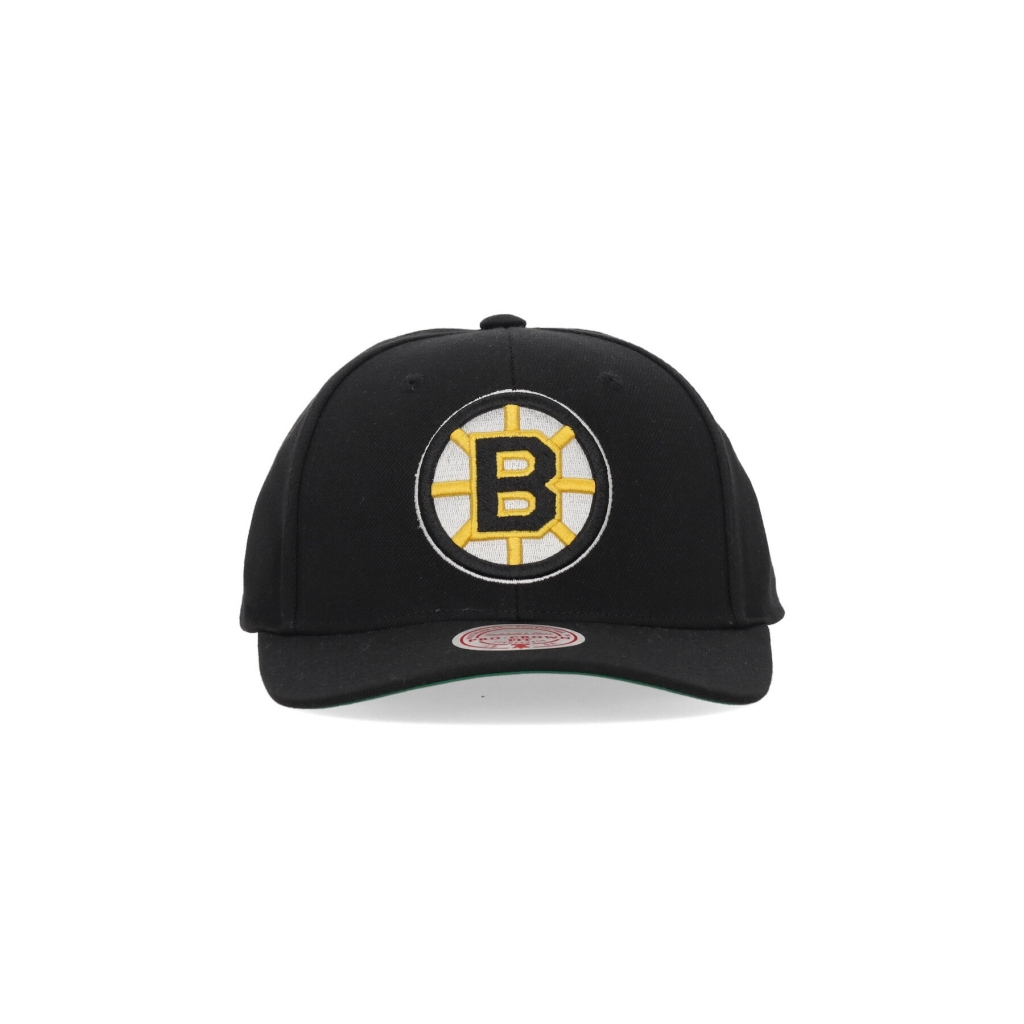 cappellino visiera curva uomo nhl team ground 20 pro snapback bosbru BLACK