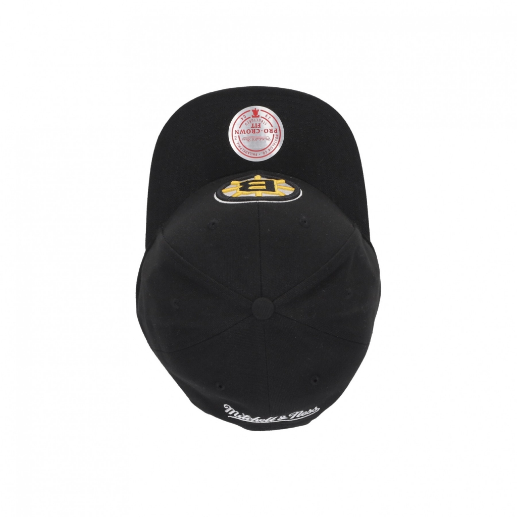 cappellino visiera curva uomo nhl team ground 20 pro snapback bosbru BLACK