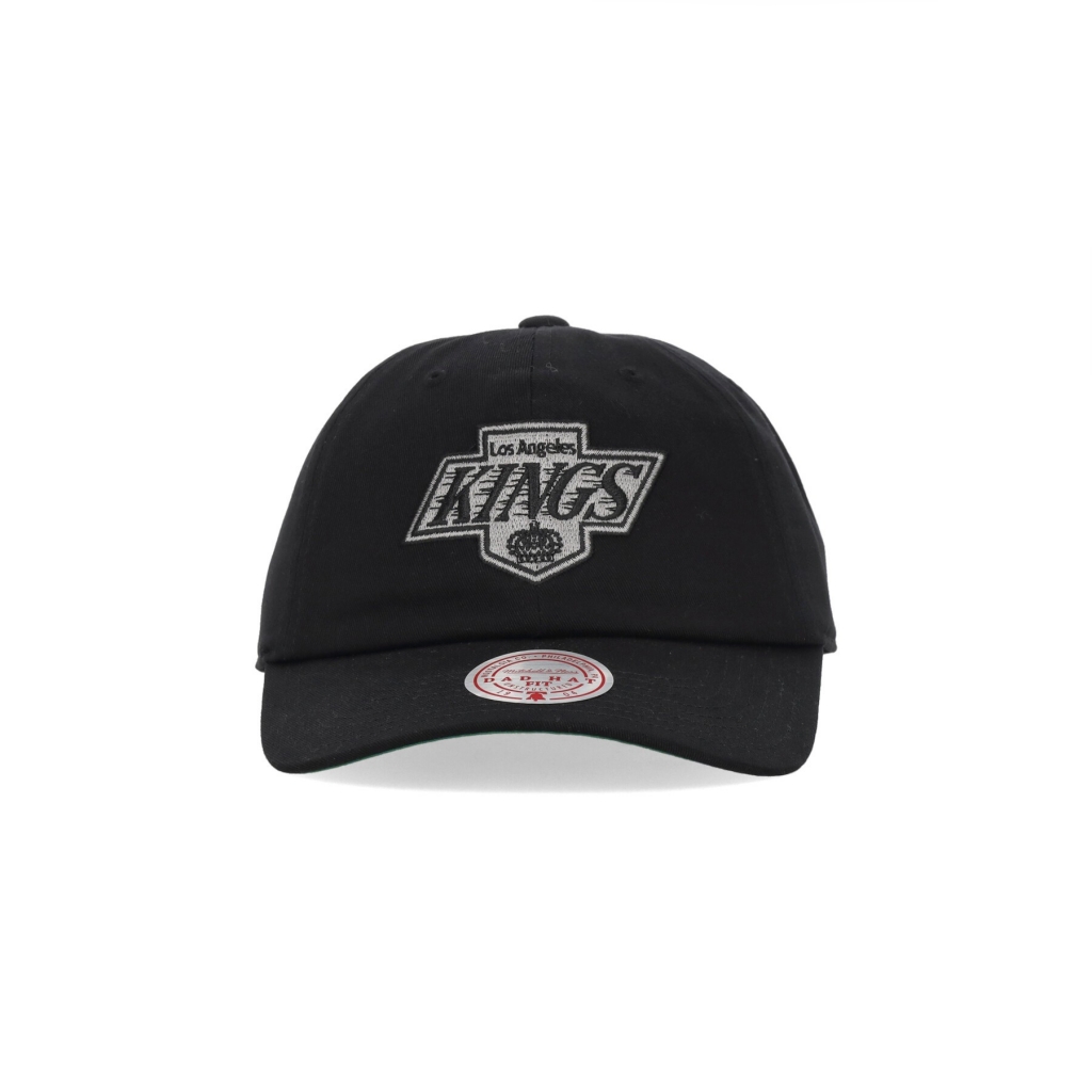 cappellino visiera curva uomo nhl team ground 20 dad strapback loskin BLACK