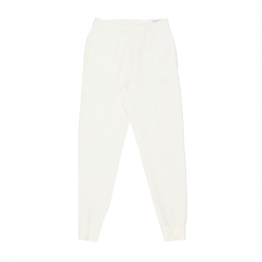 pantalone tuta felpato uomo club jogger bb SAIL/SAIL/WHITE