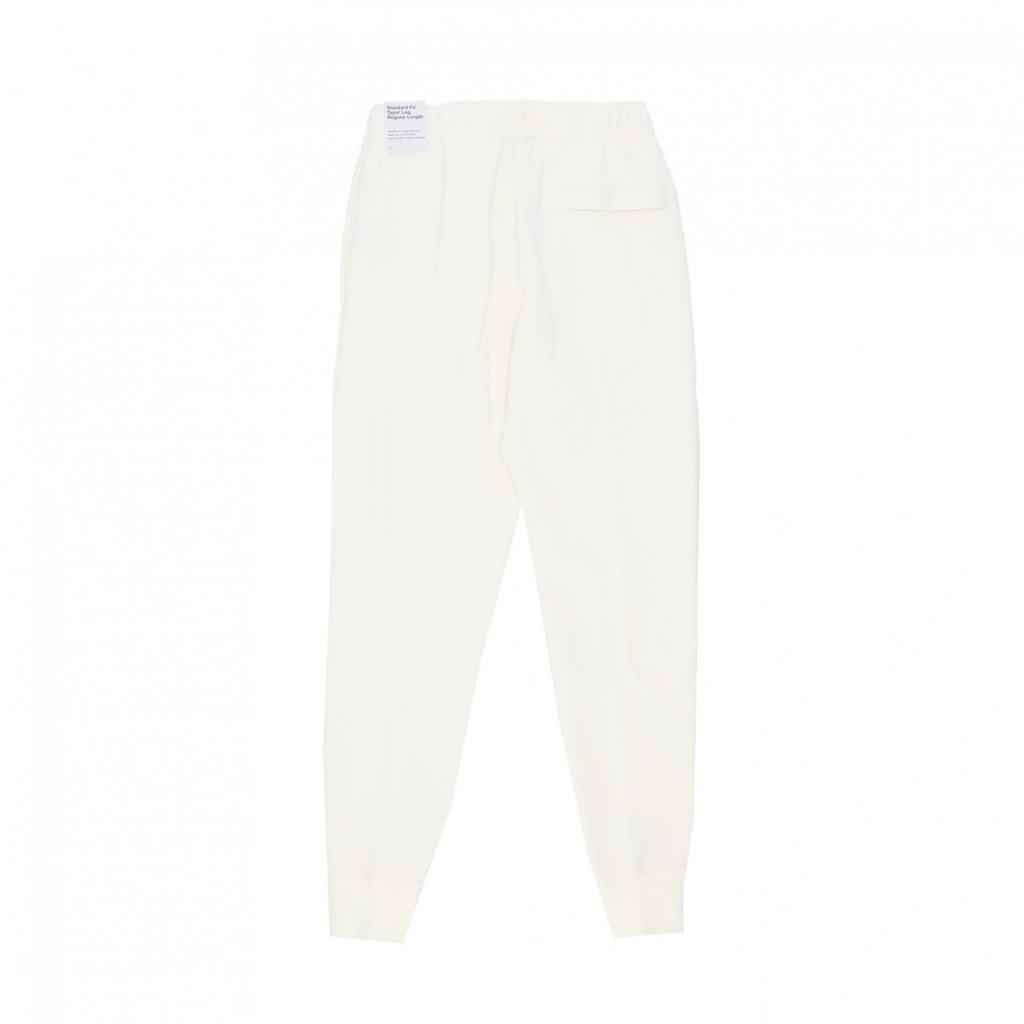 pantalone tuta felpato uomo club jogger bb SAIL/SAIL/WHITE