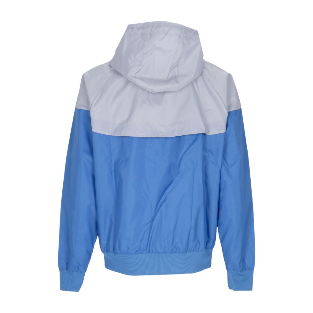 giacca a vento uomo sportswear woven lined windrunner hooded jacket STAR BLUE/WOLF GREY/STAR BLUE