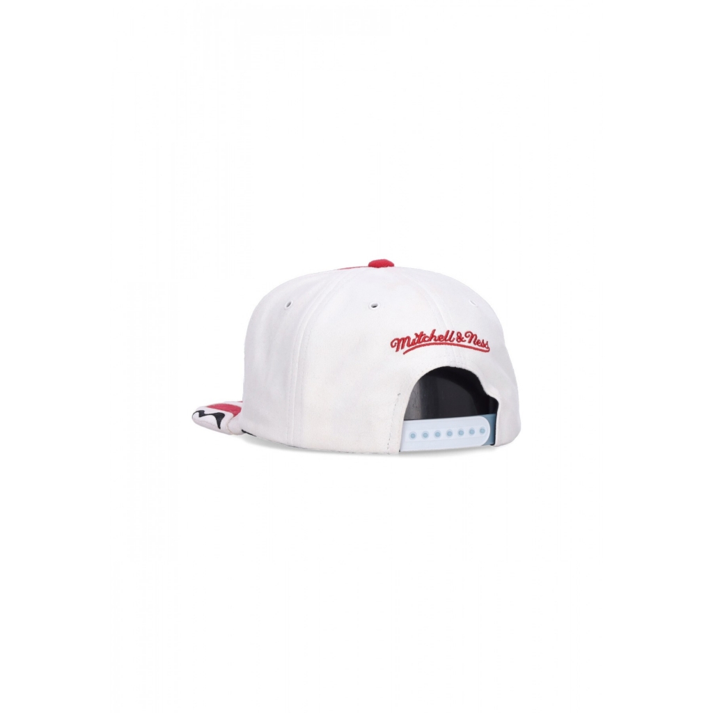 cappellino visiera piatta uomo nba day 6 snapback chibul WHITE/RED