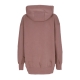 felpa cappuccio donna w sportswear phoenix fleece oversized pullover hoodie SMOKEY MAUVE/BLACK