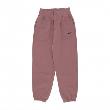 pantalone tuta felpato donna sportswear phoenix fleece high - waisted oversized pant SMOKEY MAUVE/BLACK