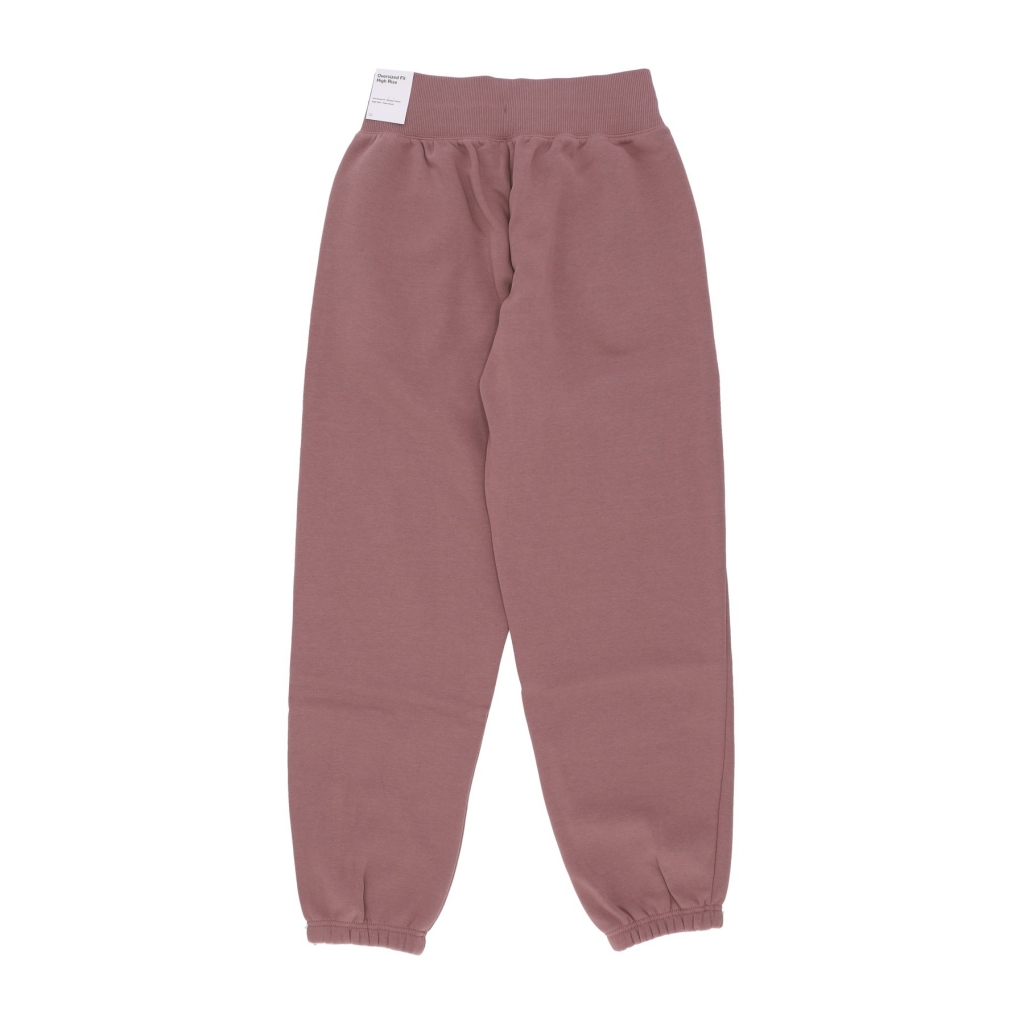 pantalone tuta felpato donna sportswear phoenix fleece high - waisted oversized pant SMOKEY MAUVE/BLACK