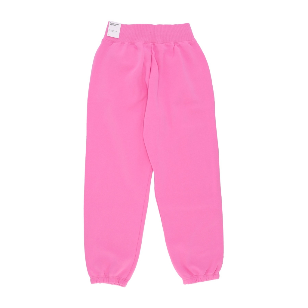 pantalone tuta felpato donna sportswear phoenix fleece high - waisted oversized pant PLAYFUL PINK/BLACK