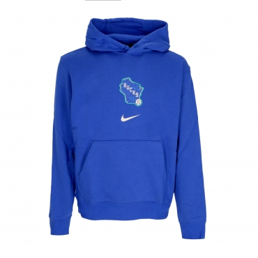 felpa cappuccio uomo nba city edition club hoodie milbuc GAME ROYAL