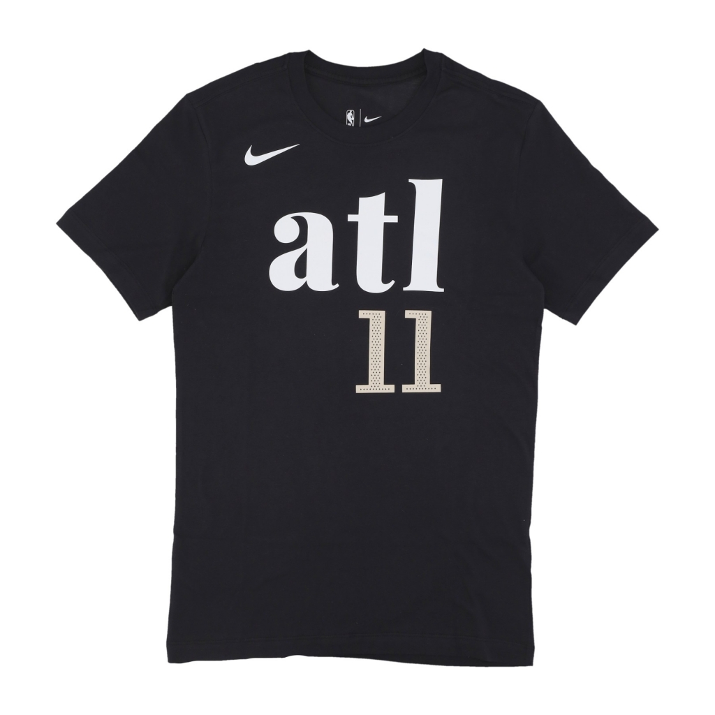 maglietta uomo nba city edition essential tee no 11 trae young atlhaw BLACK