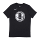 maglietta uomo nba city edition essential logo tee bronet BLACK