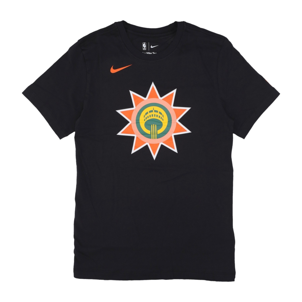 maglietta uomo nba city edition essential logo tee sanspu BLACK