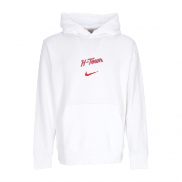 felpa cappuccio uomo nba city edition club hoodie houroc WHITE