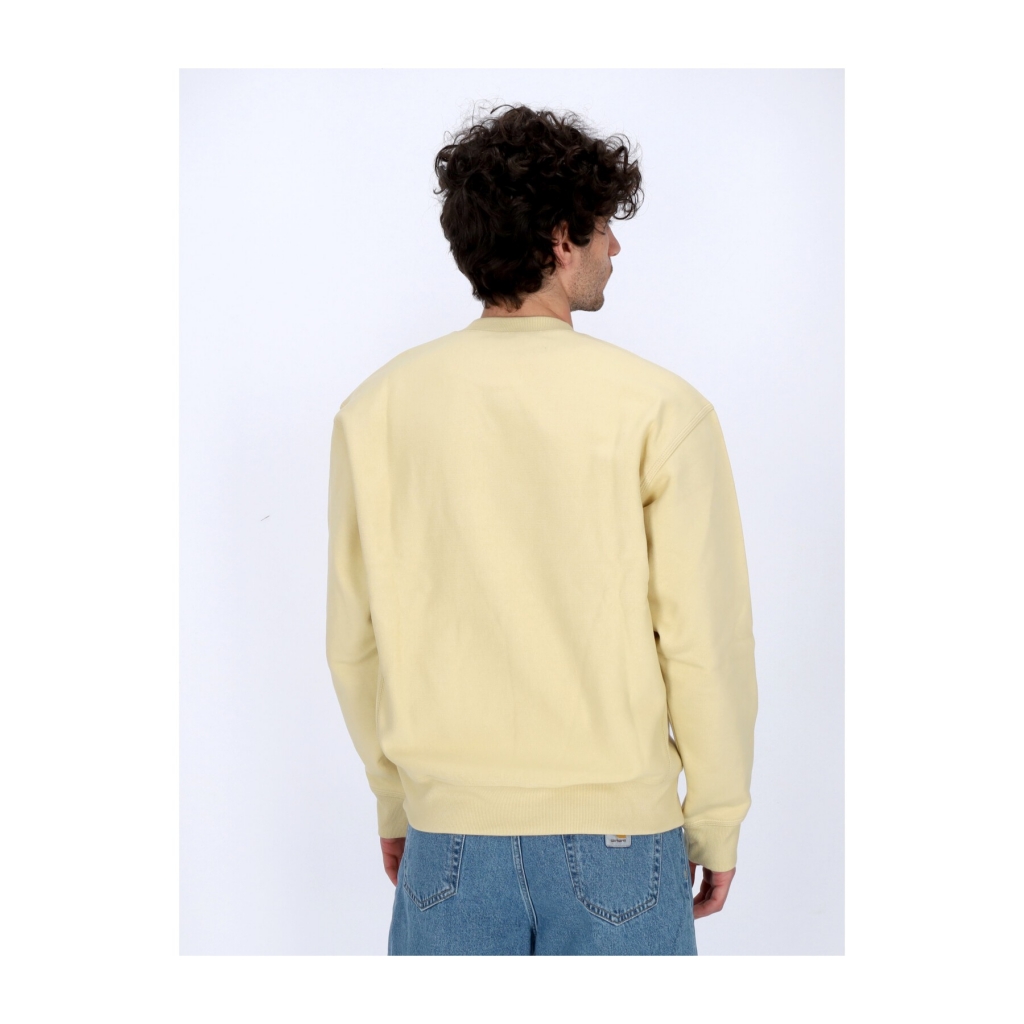 felpa girocollo uomo american script sweat RATTAN