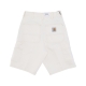 jeans corto uomo single knee short WHITE RINSED