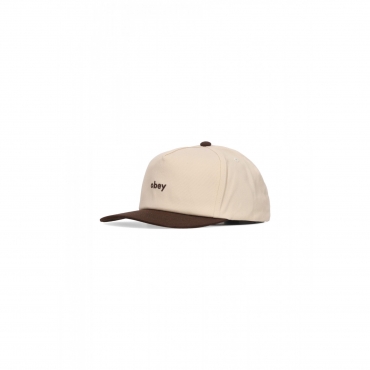 cappellino visiera curva uomo case 5 panel snapback JAVA BROWN MULTI