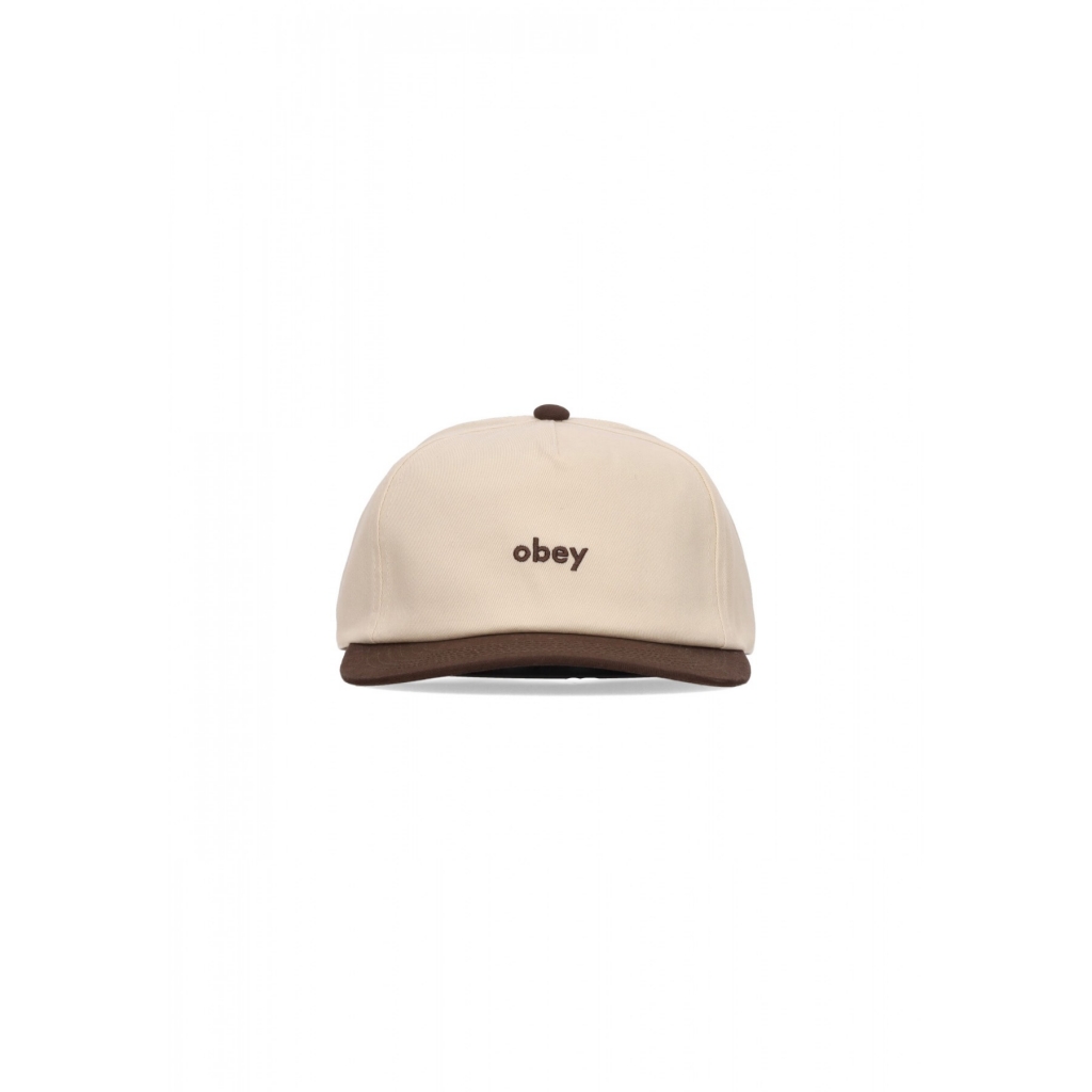 cappellino visiera curva uomo case 5 panel snapback JAVA BROWN MULTI