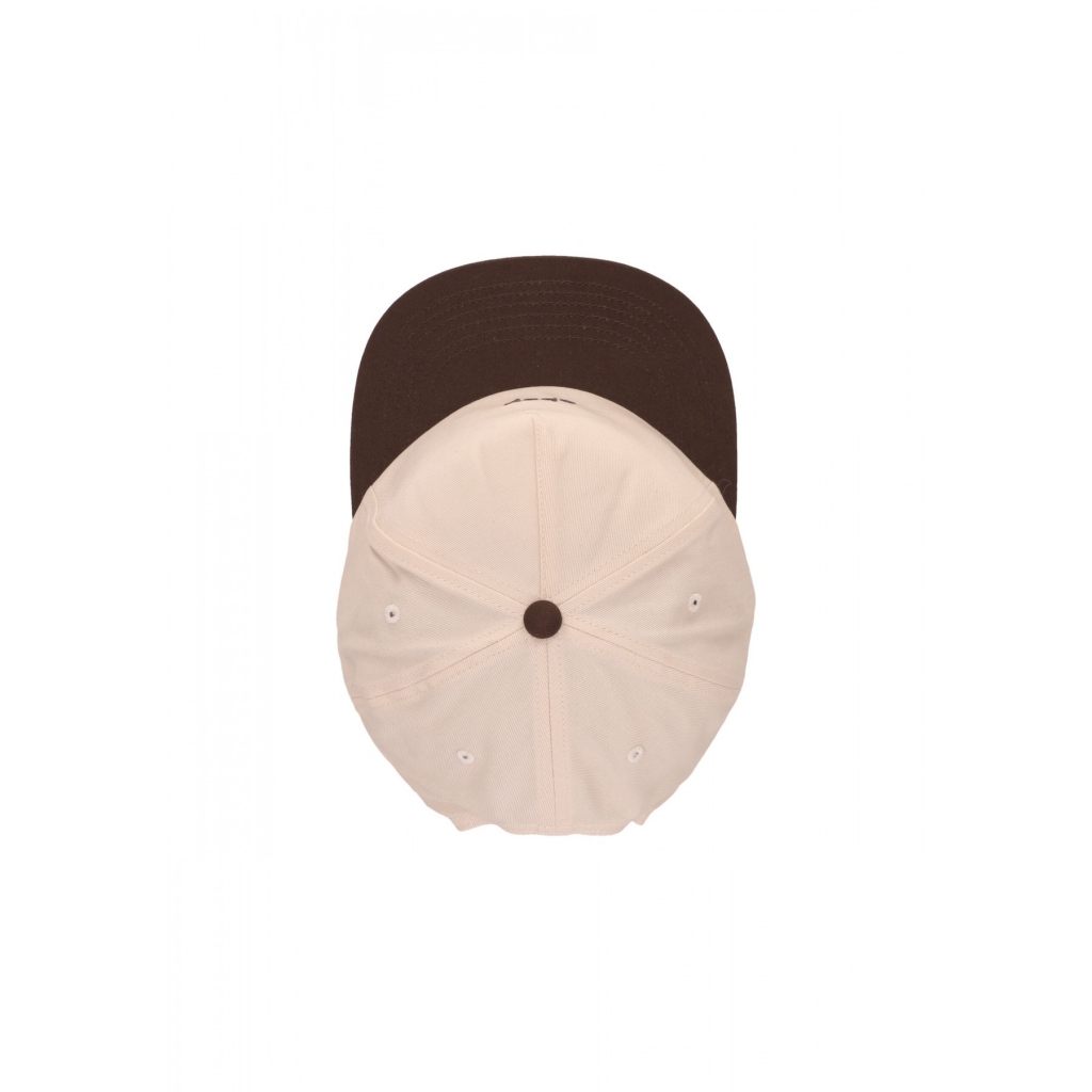 cappellino visiera curva uomo case 5 panel snapback JAVA BROWN MULTI