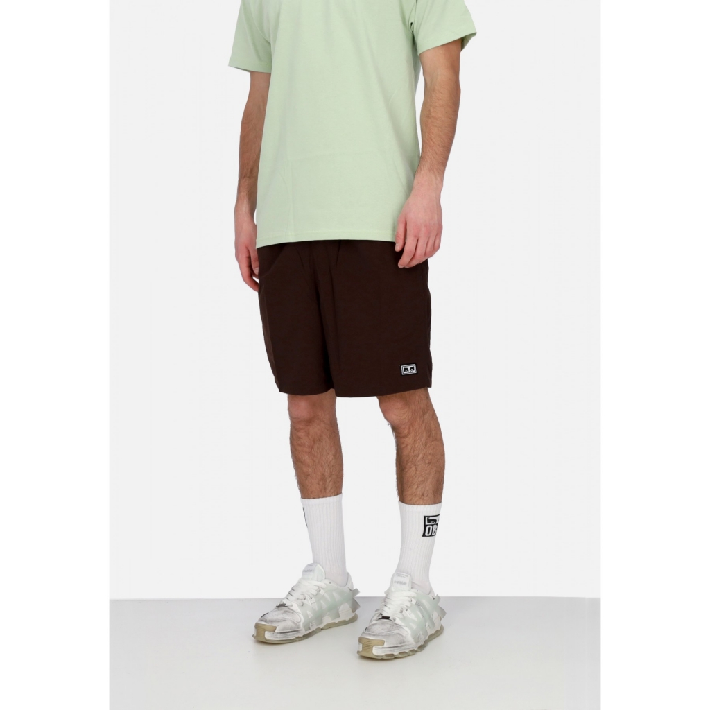 pantaloncino uomo easy eyes nylon short JAVA BROWN