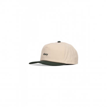 cappellino visiera curva uomo case 5 panel snapback CEDAR GREEN MULTI