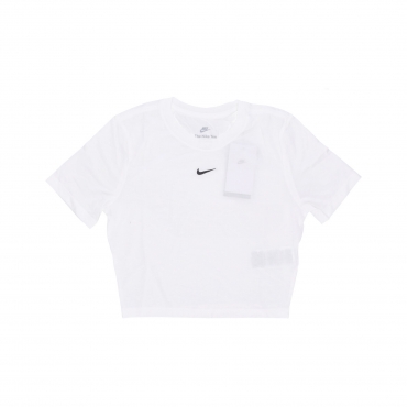 maglietta donna w sportswear essential slim-fit crop tee WHITE/WHITE/BLACK