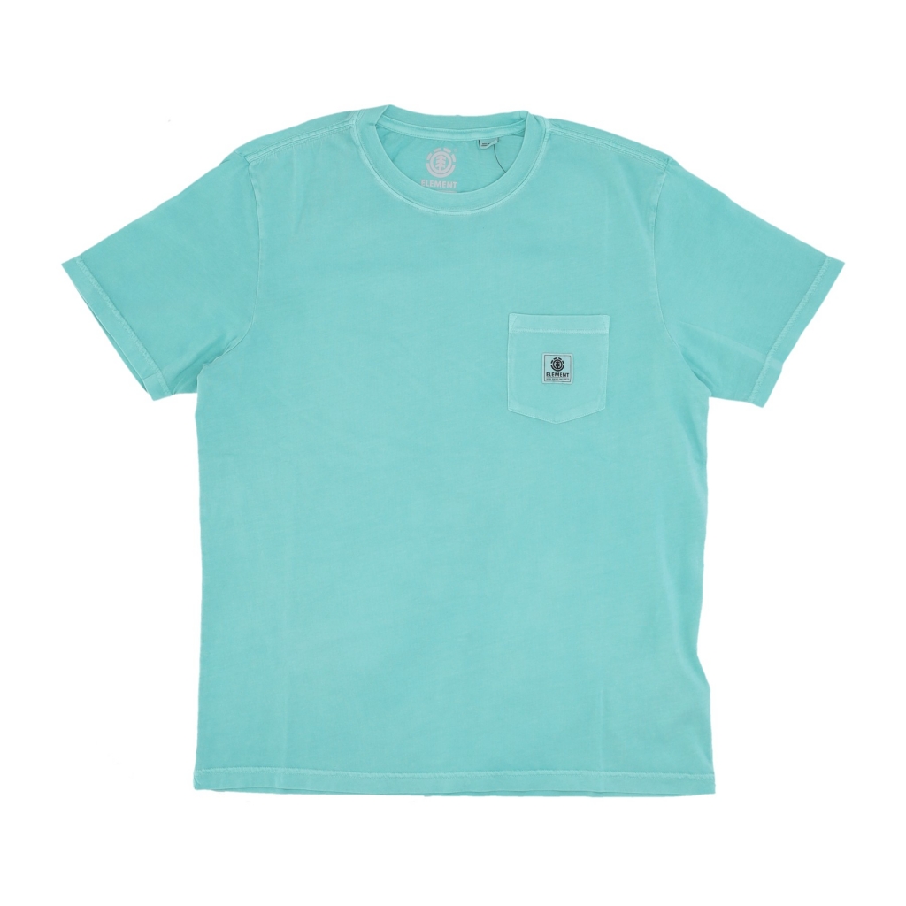 maglietta uomo basic pocket pigment tee LAGOON