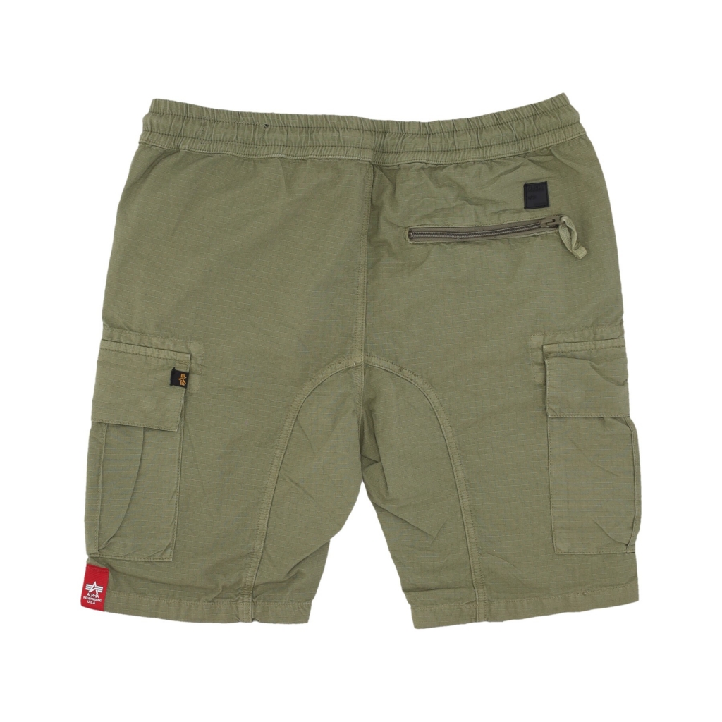 pantalone corto uomo ripstop jogger short OLIVE