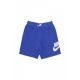 pantalone corto tuta uomo club alumni hbr ft short GAME ROYAL/WHITE/WHITE