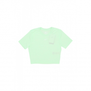 maglietta donna w sportswear essential slim-fit crop tee VAPOR GREEN/WHITE