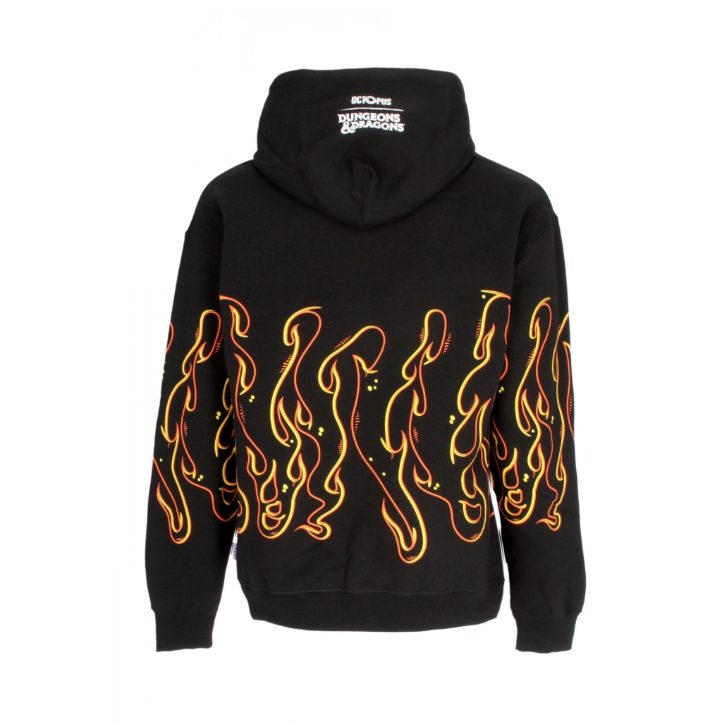 felpa cappuccio uomo red dragon hoodie x dungeons  dragons BLACK