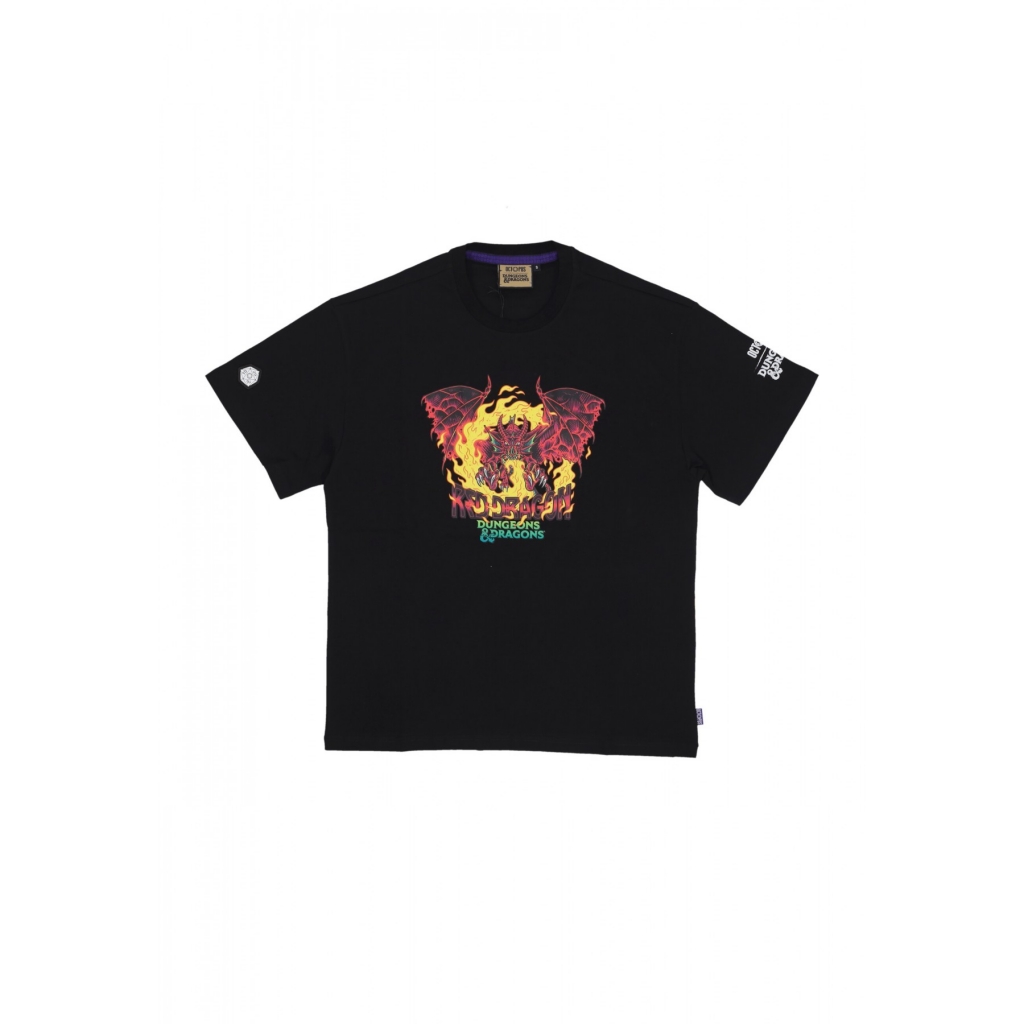 maglietta uomo red dragon tee x dungeons dragons BLACK