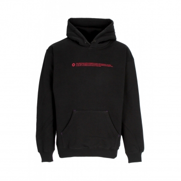 felpa cappuccio uomo outline logo hoodie BLACK