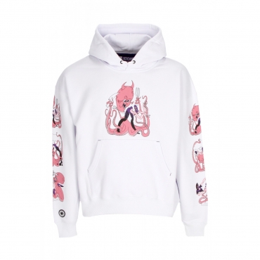 felpa cappuccio uomo love hoodie WHITE