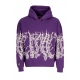 felpa cappuccio uomo barbed wire hoodie PURPLE