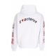 felpa cappuccio uomo love hoodie WHITE