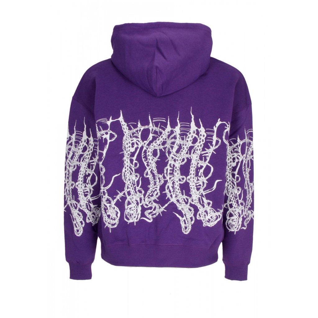 felpa cappuccio uomo barbed wire hoodie PURPLE