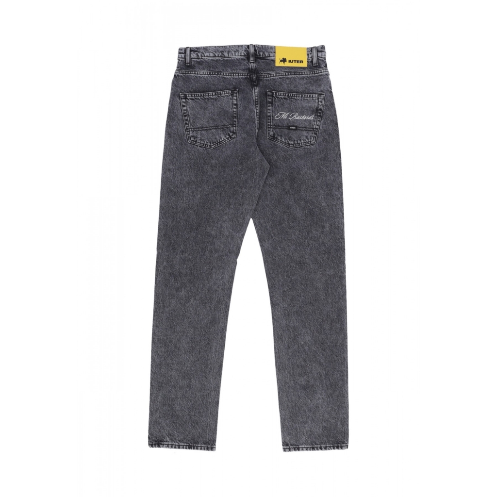 jeans uomo logo regular denim x club dogo DARK GREY