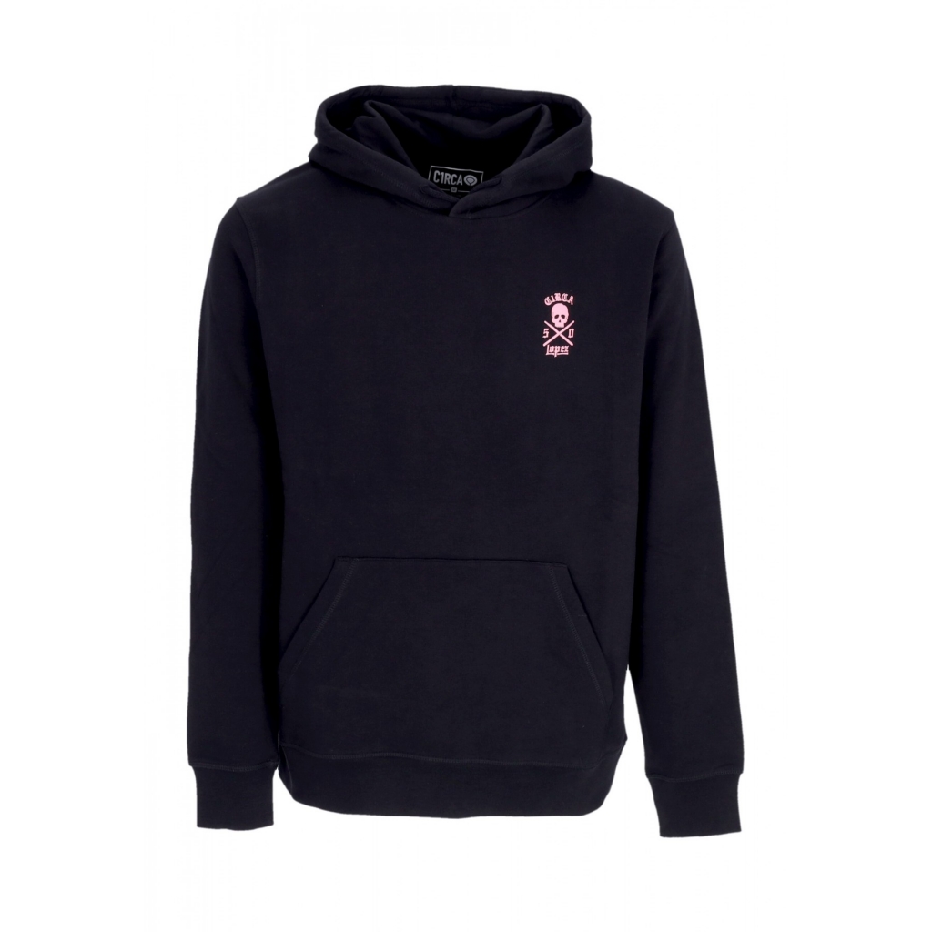 felpa cappuccio uomo lopez 50 hoodie BLACK/CANYON PINK