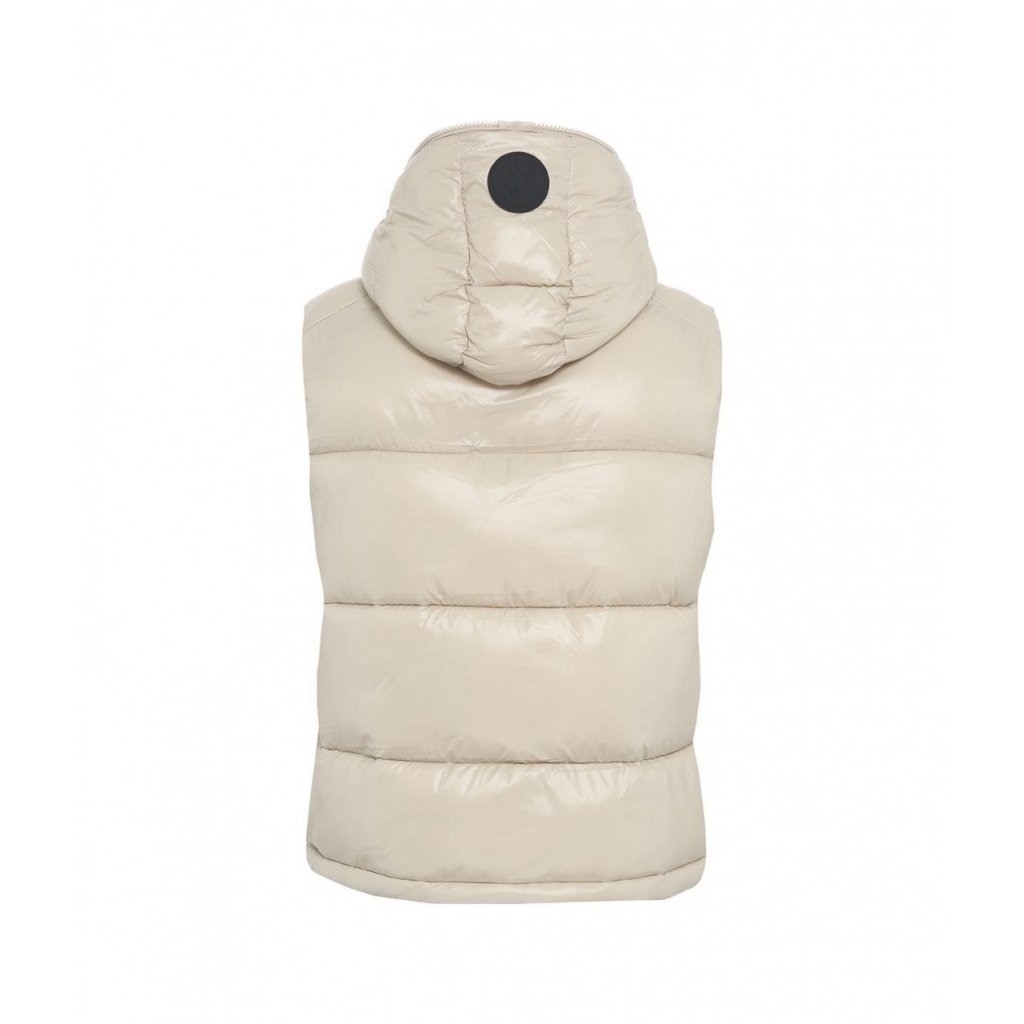 Gilet trapuntato in piuma eco Dexter beige