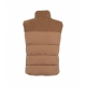 Gilet trapuntato in eco piuma Cammello