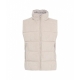 Gilet trapuntato in eco piuma beige