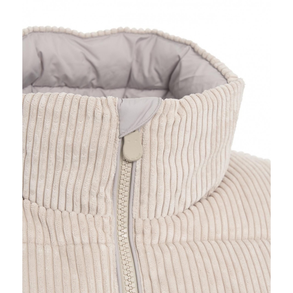 Gilet trapuntato in eco piuma beige