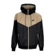 giacca a vento uomo sportswear woven lined windrunner hooded jacket BLACK/KHAKI/BLACK