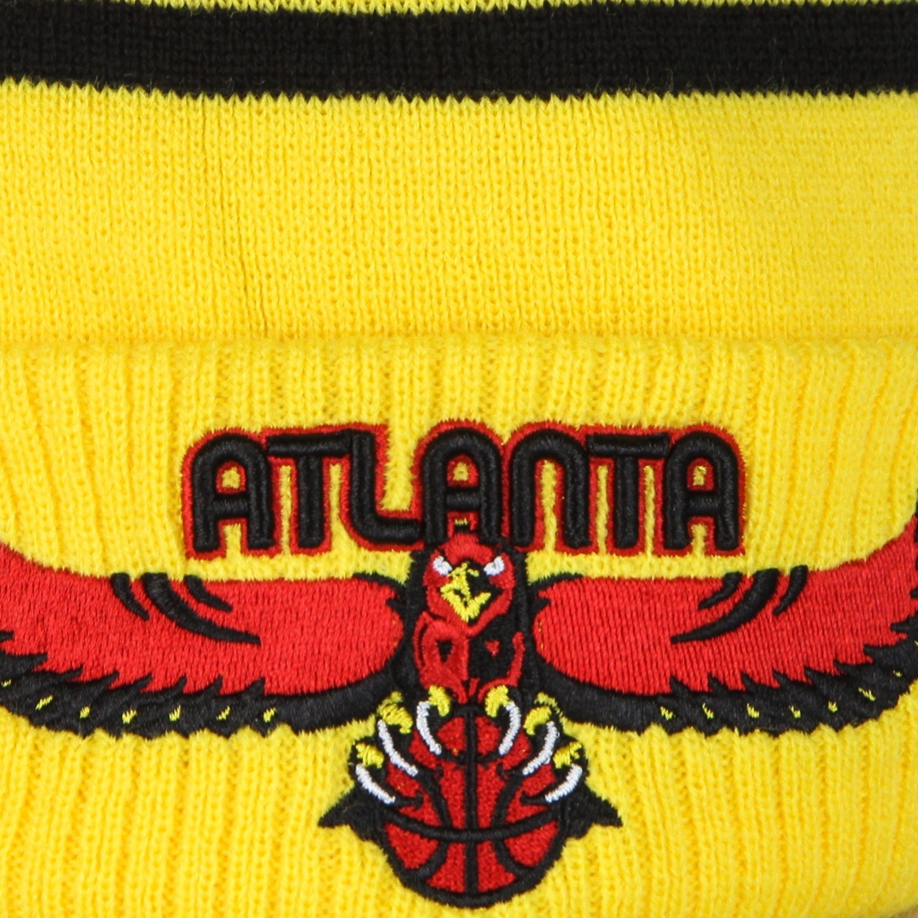 cappello pom pom uomo nba city off knit atlhaw ORIGINAL TEAM COLORS