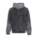 felpa cappuccio uomo emroidered flames hoodie GREY