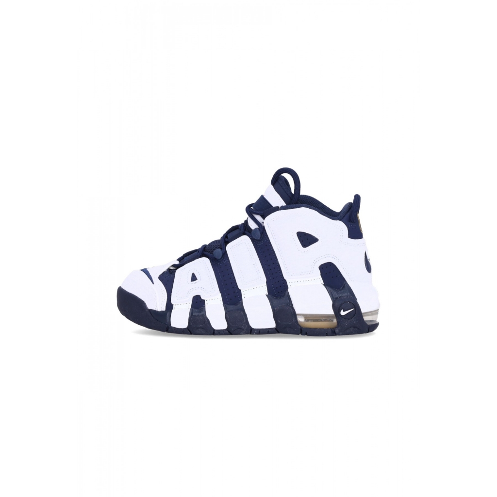 scarpa alta ragazzo air more uptempo gs WHITE/MIDNIGHT NAVY/METALLIC GOLD