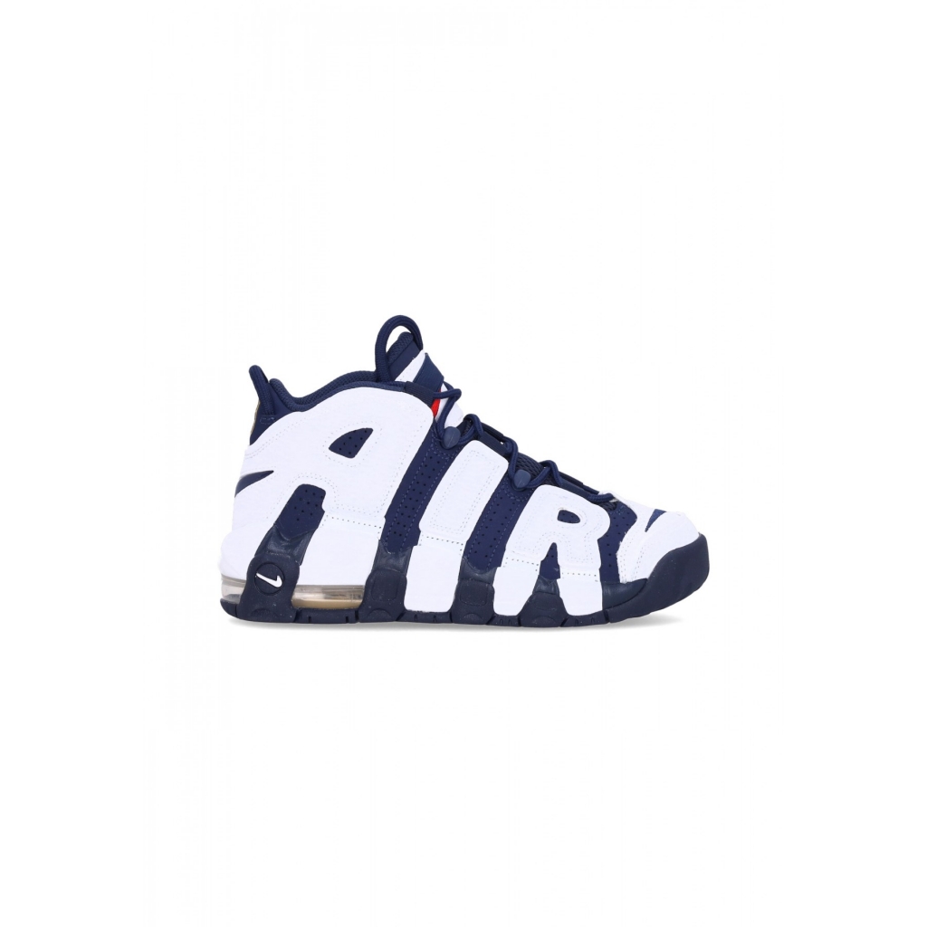 scarpa alta ragazzo air more uptempo gs WHITE/MIDNIGHT NAVY/METALLIC GOLD